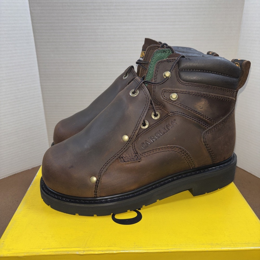 CAROLINA 599 BROAD EXTERNAL Men's Sz8D, NEW Steel-Toe Work Boot Brown